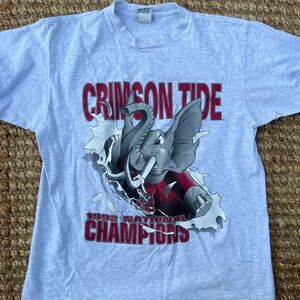 90s Gray Crimson Tide Graphic Tee